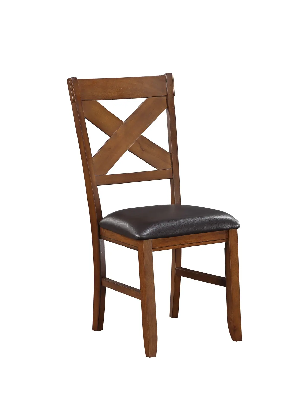 Apollo Espresso Pu & Walnut Side Chair 1