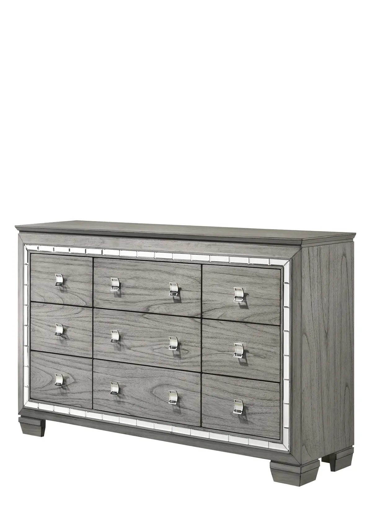 Antares Light Gray Oak Dresser 1