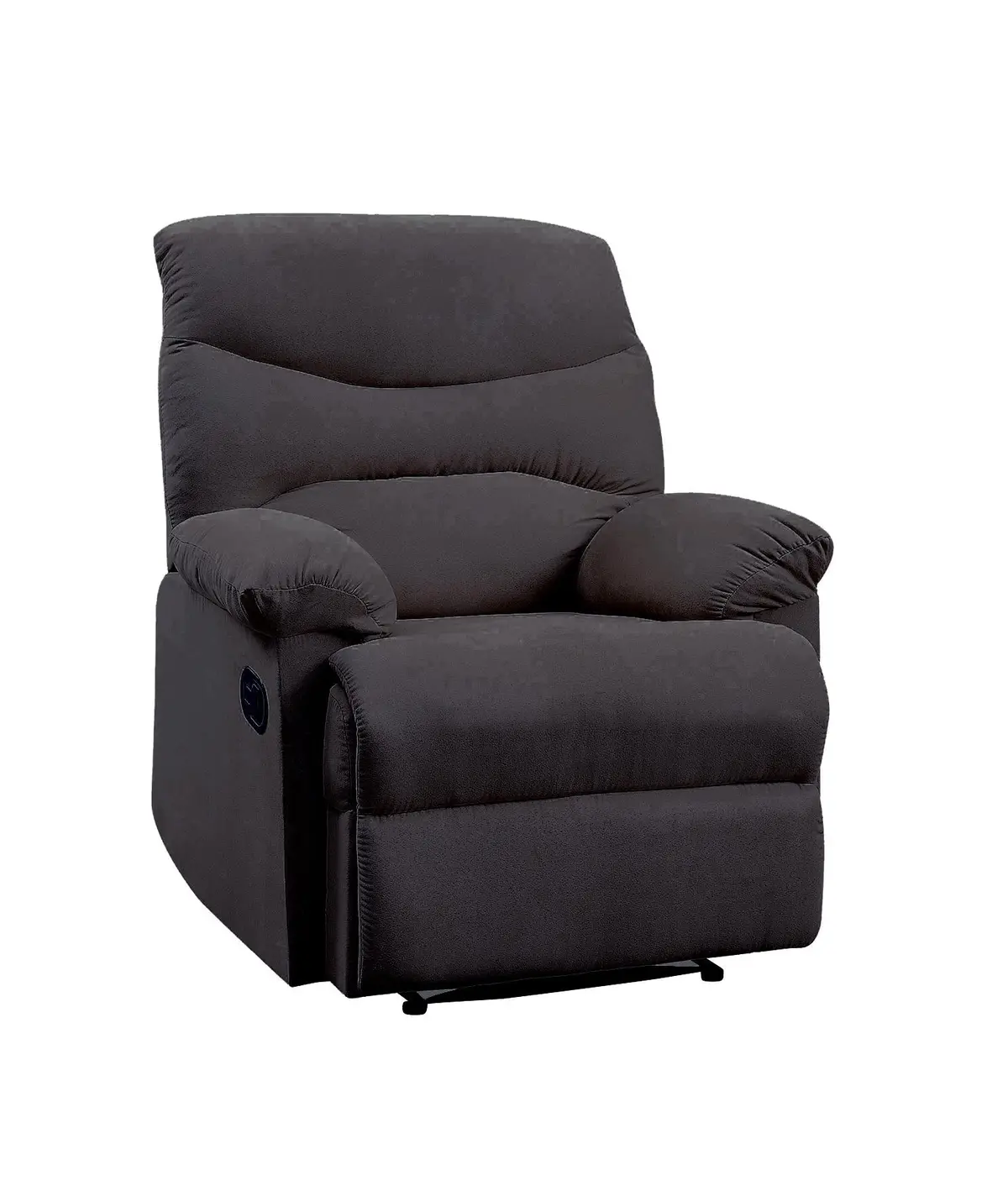 Arcadia Black Woven Fabric Recliner (Motion) 1