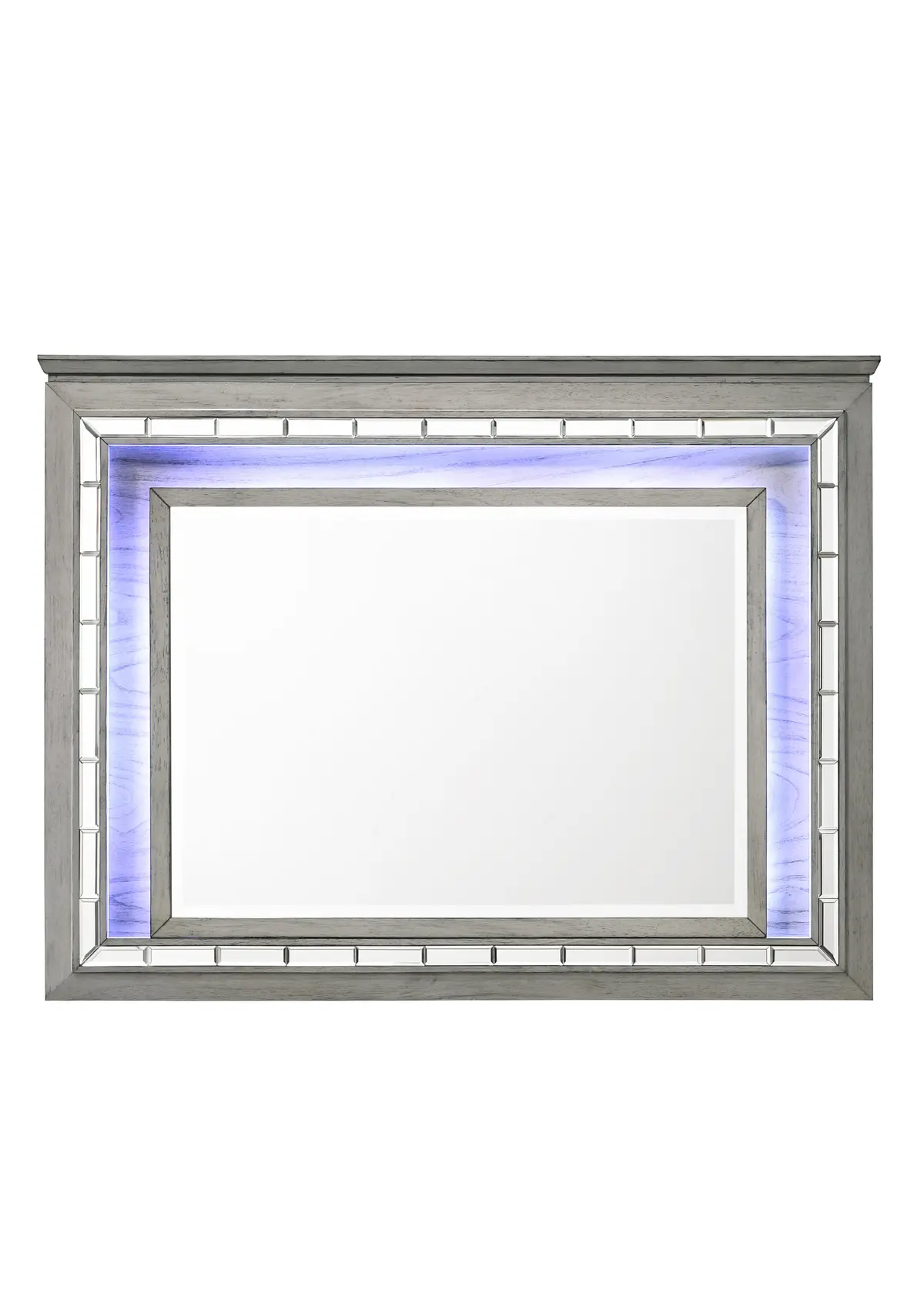 Antares Light Gray Oak Mirror (Led) 1