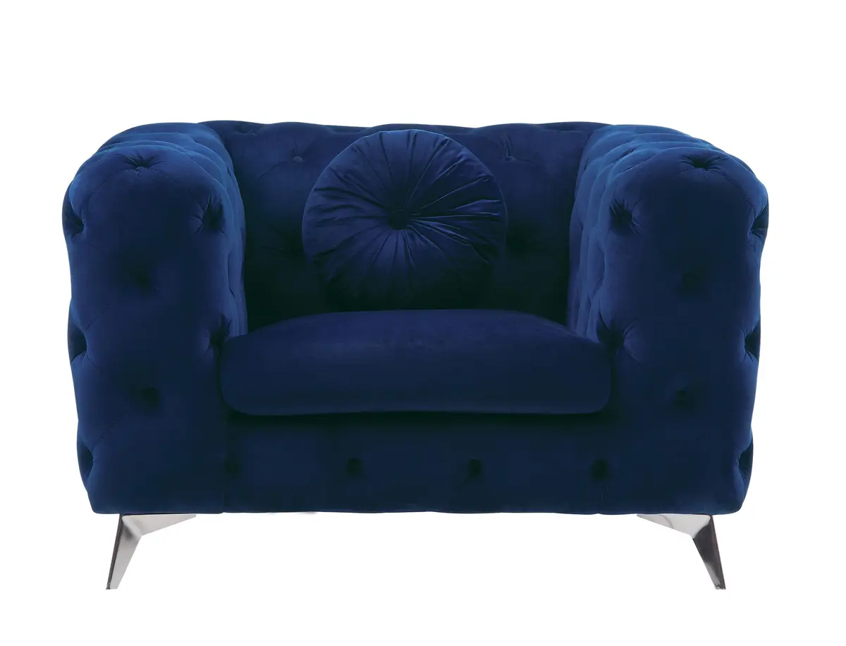 Atronia Blue Fabric Chair 1