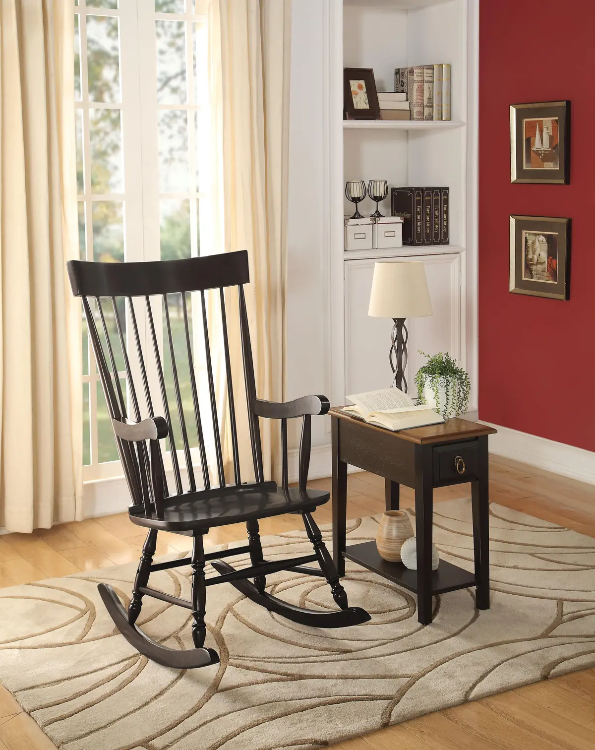 Arlo Black Rocking Chair 1