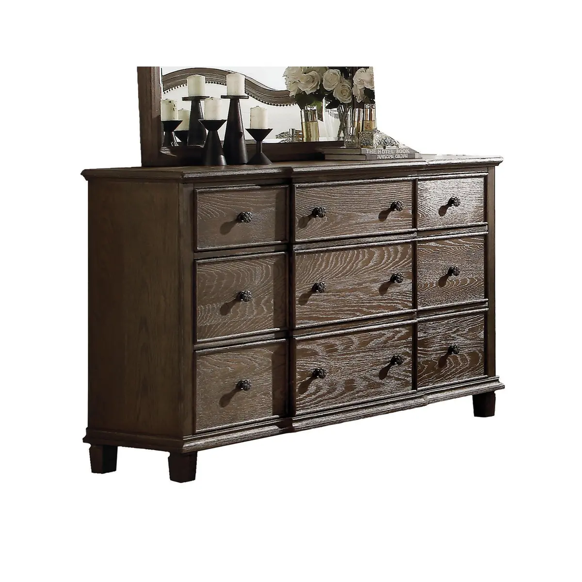 Baudouin Weathered Oak Dresser 1