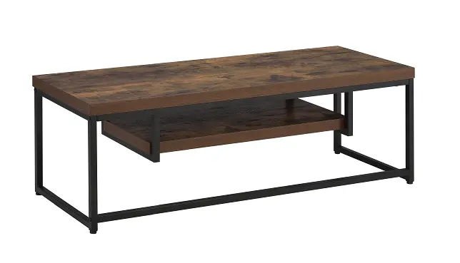Bob Weathered Oak & Black Tv Stand 1