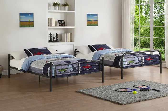 Bristol Gunmetal Bunk Bed (Full/Full) 1