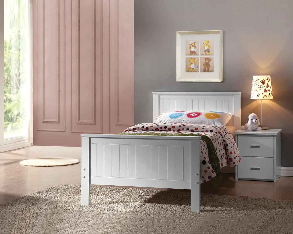 Bungalow White Twin Bed 1