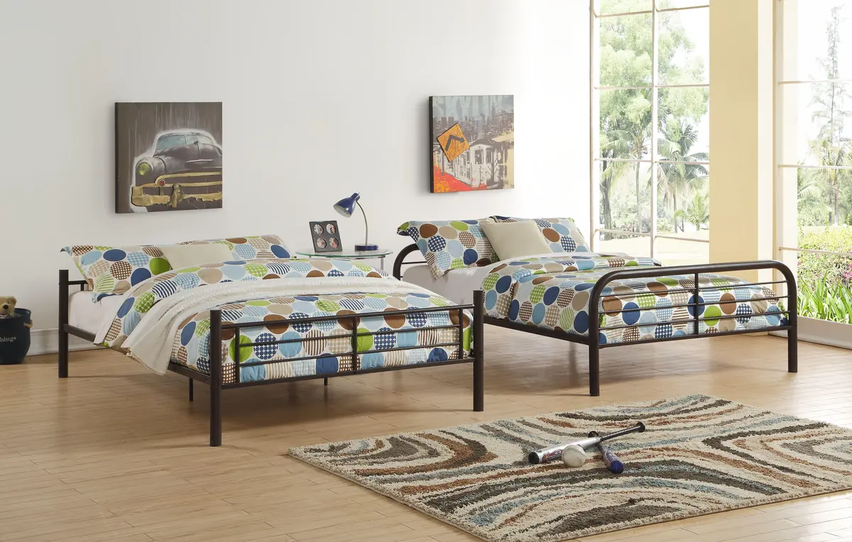 Bristol Dark Brown Bunk Bed (Full/Full) 1