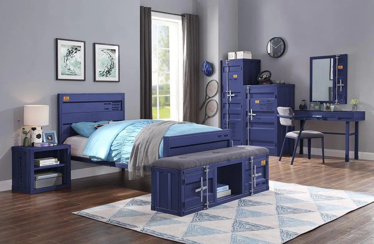 Cargo Blue Twin Bed 1