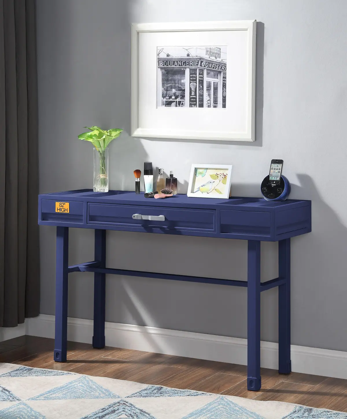 Cargo Blue Vanity Desk 1