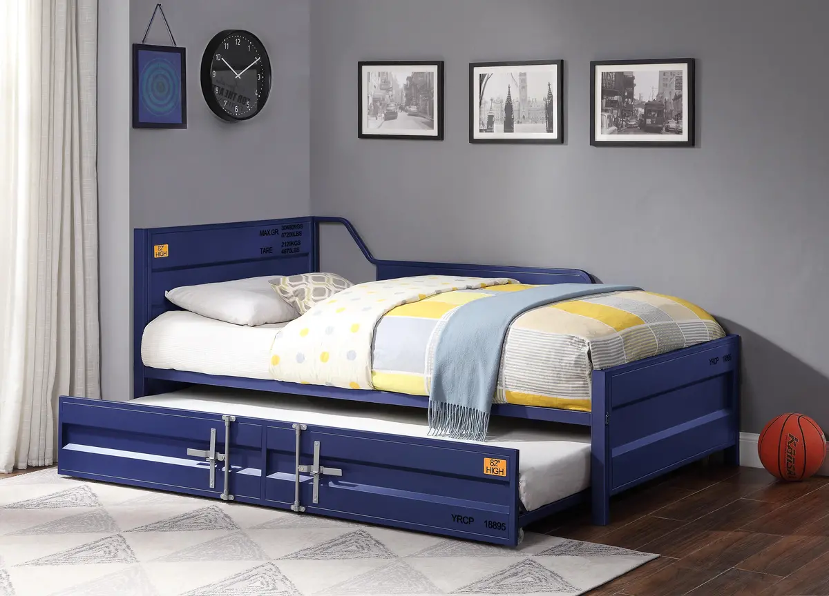 Cargo Blue Daybed & Trundle (Twin Size) 1