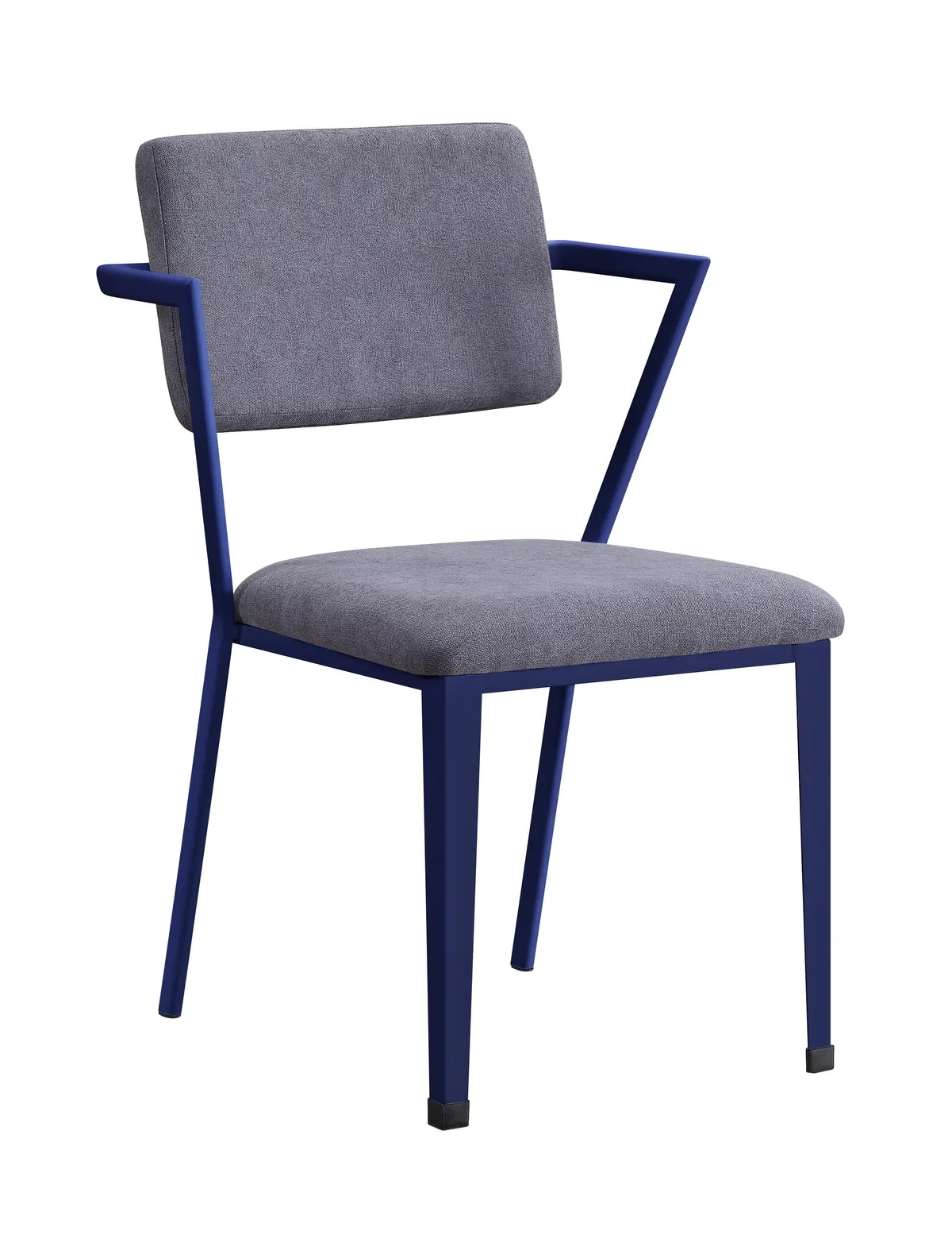 Cargo Gray Fabric & Blue Chair 1