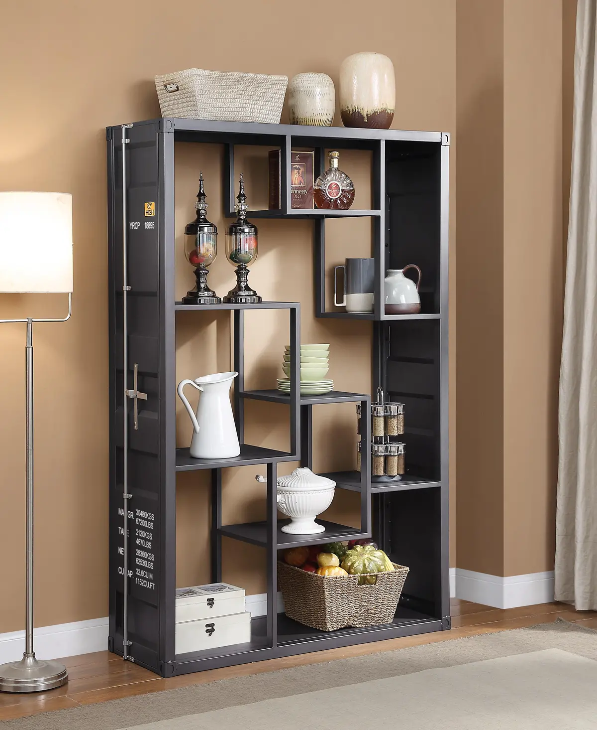 Cargo Gunmetal Shelf Rack / Book Shelf 1