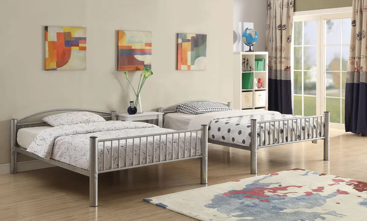 Cayelynn Silver Bunk Bed (Full/Full) 1