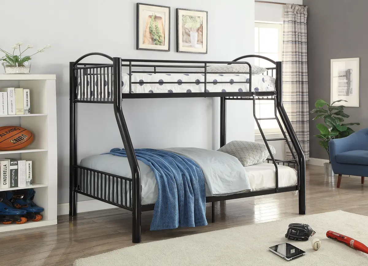 Cayelynn Black Bunk Bed (Twin/Full) 1