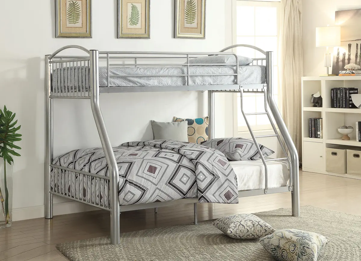 Cayelynn Silver Bunk Bed (Twin/Full) 1