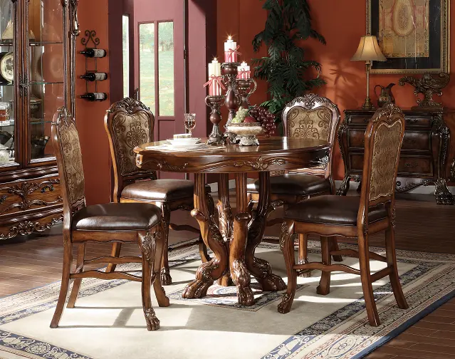 Dresden Cherry Oak Counter Height Table 1
