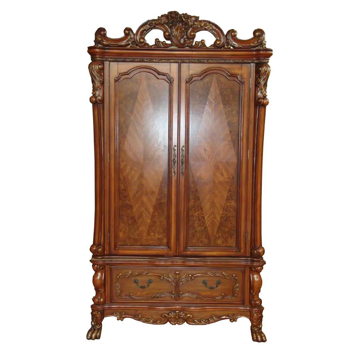 Dresden Cherry Oak Tv Armoire 1