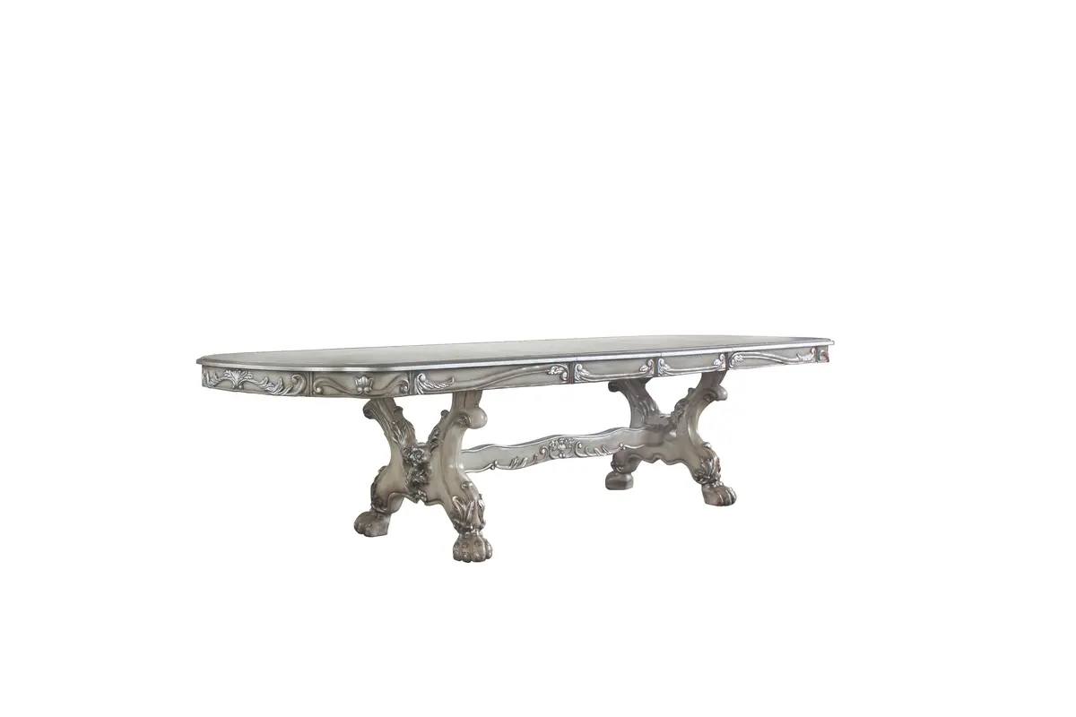 Dresden Vintage Bone White Dining Table (108"L) 1