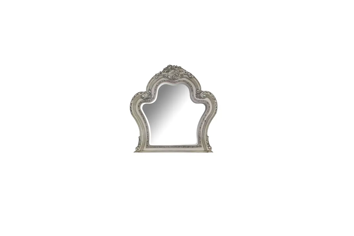 Dresden Vintage Bone White Mirror 1