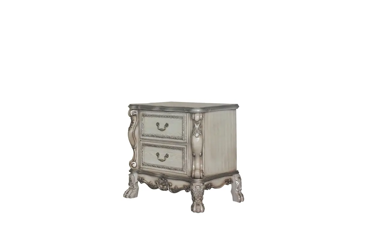 Dresden Vintage Bone White Nightstand 1