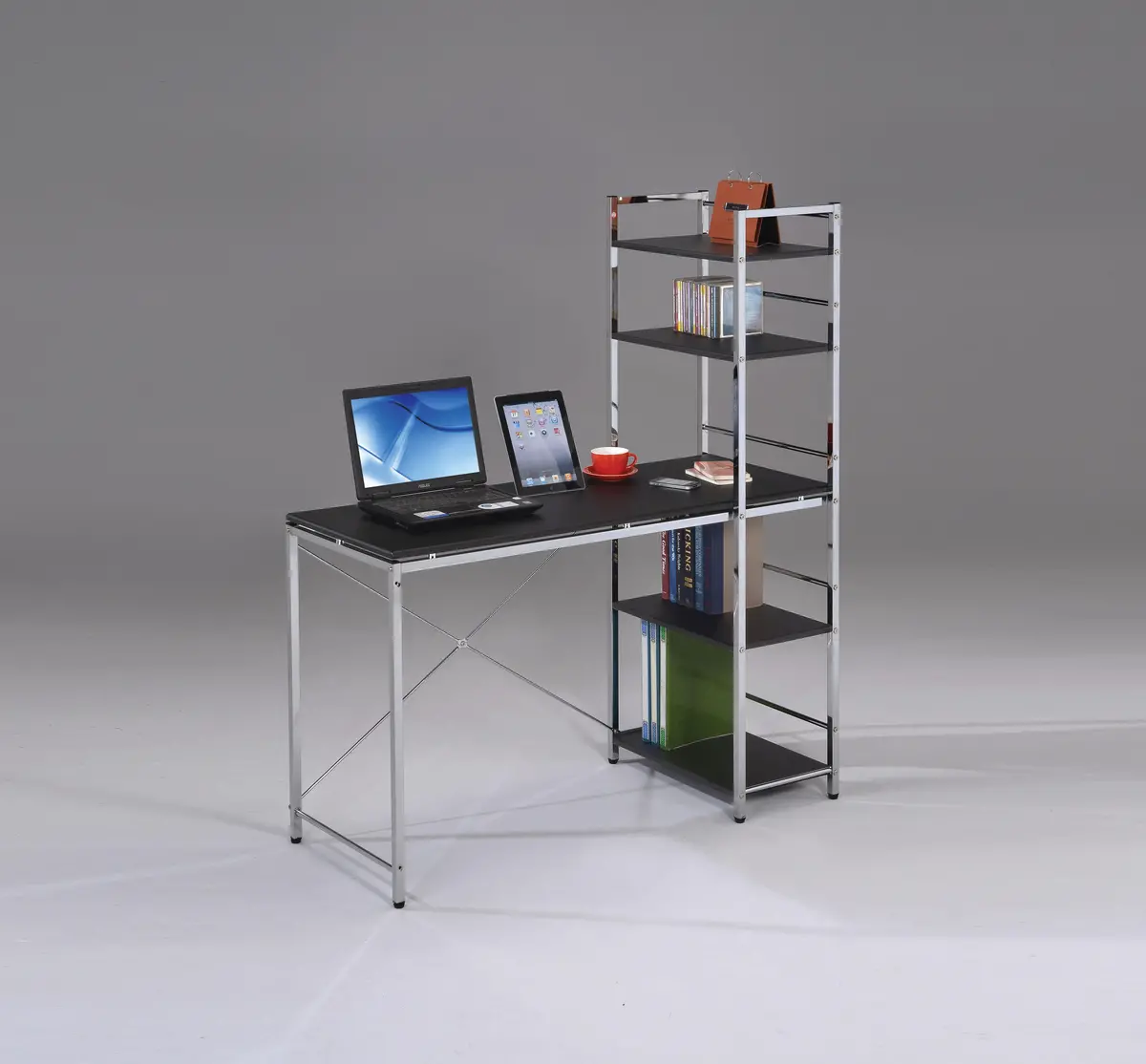 Elvis Black & Chrome Computer Desk 1