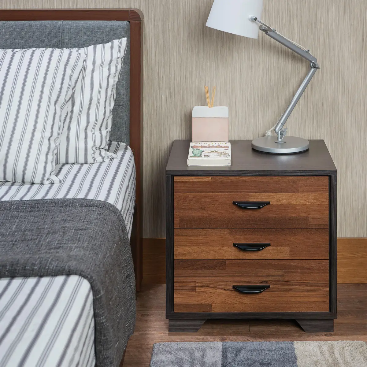 Eloy Walnut & Espresso Accent Table 1