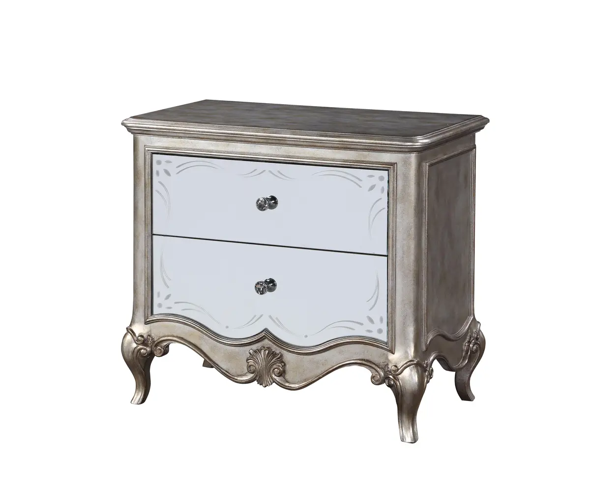 Esteban Antique Champagne Nightstand (2 Drw) 1
