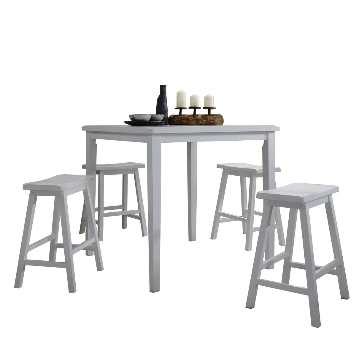 Gaucho White Counter Height Set (5Pc Pk) 1