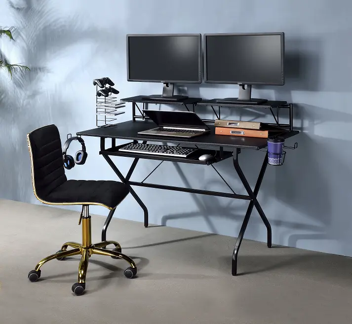 Hartman Black Computer Desk 1