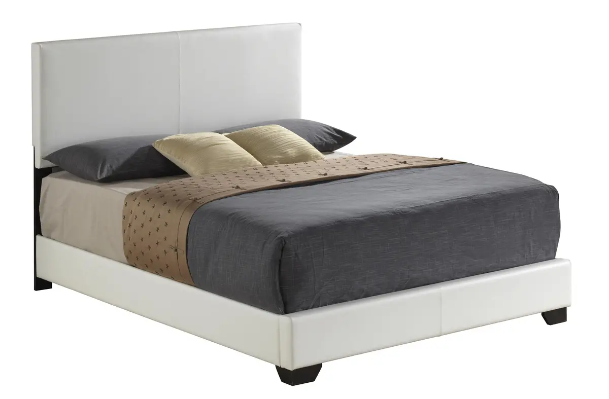 Ireland Iii White Pu Queen Bed 1