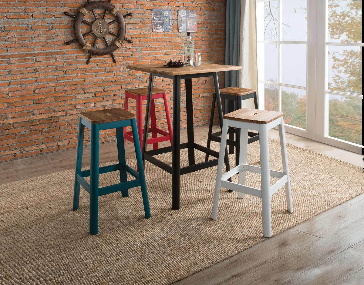 Jacotte Natural & Black Bar Table 1