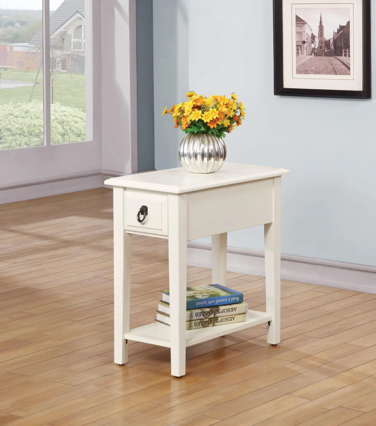 Jeana White Side Table 1