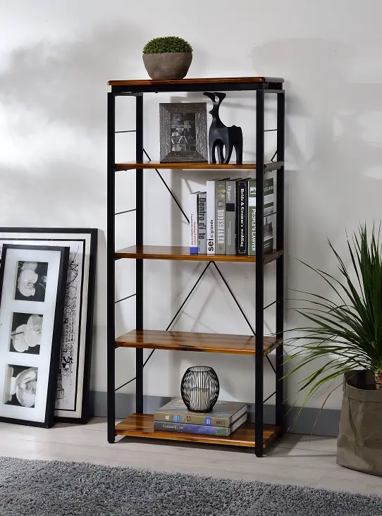 Jurgen Oak & Black Bookshelf 1