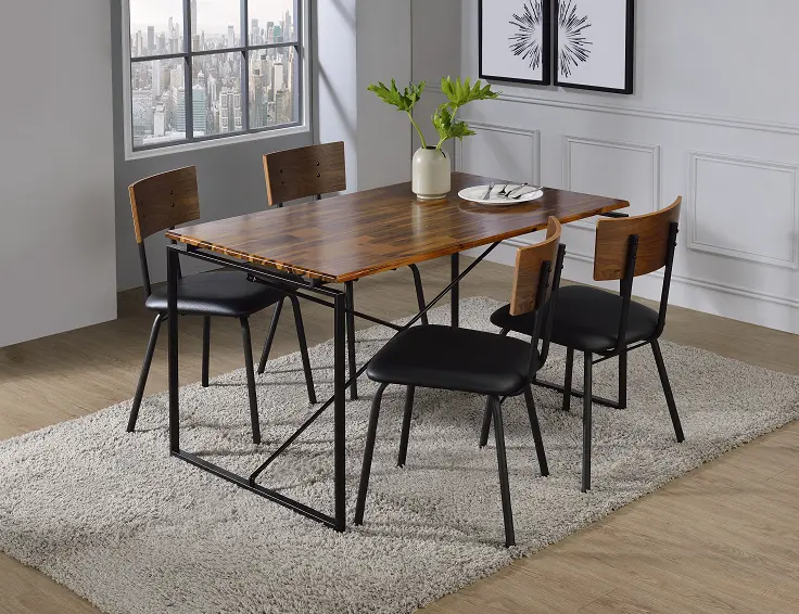 Jurgen Oak & Black Dining Table 1
