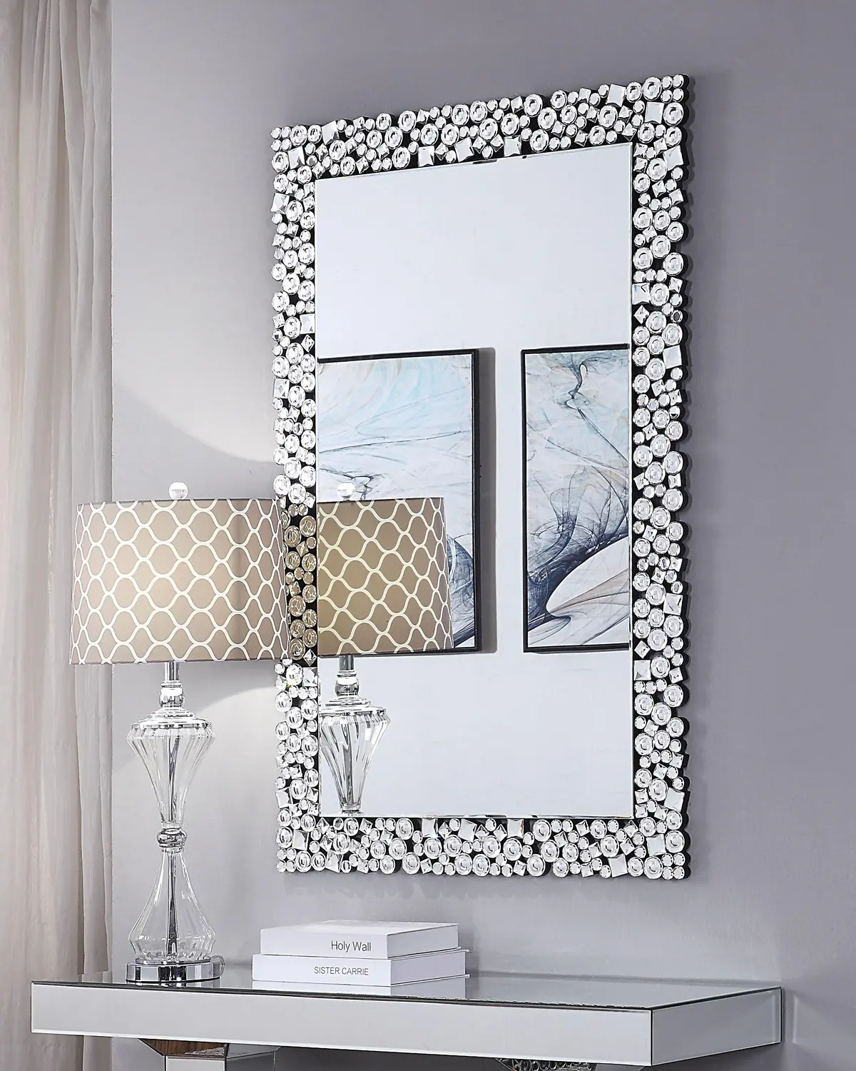 Kachina Mirrored & Faux Gems Wall Decor 1