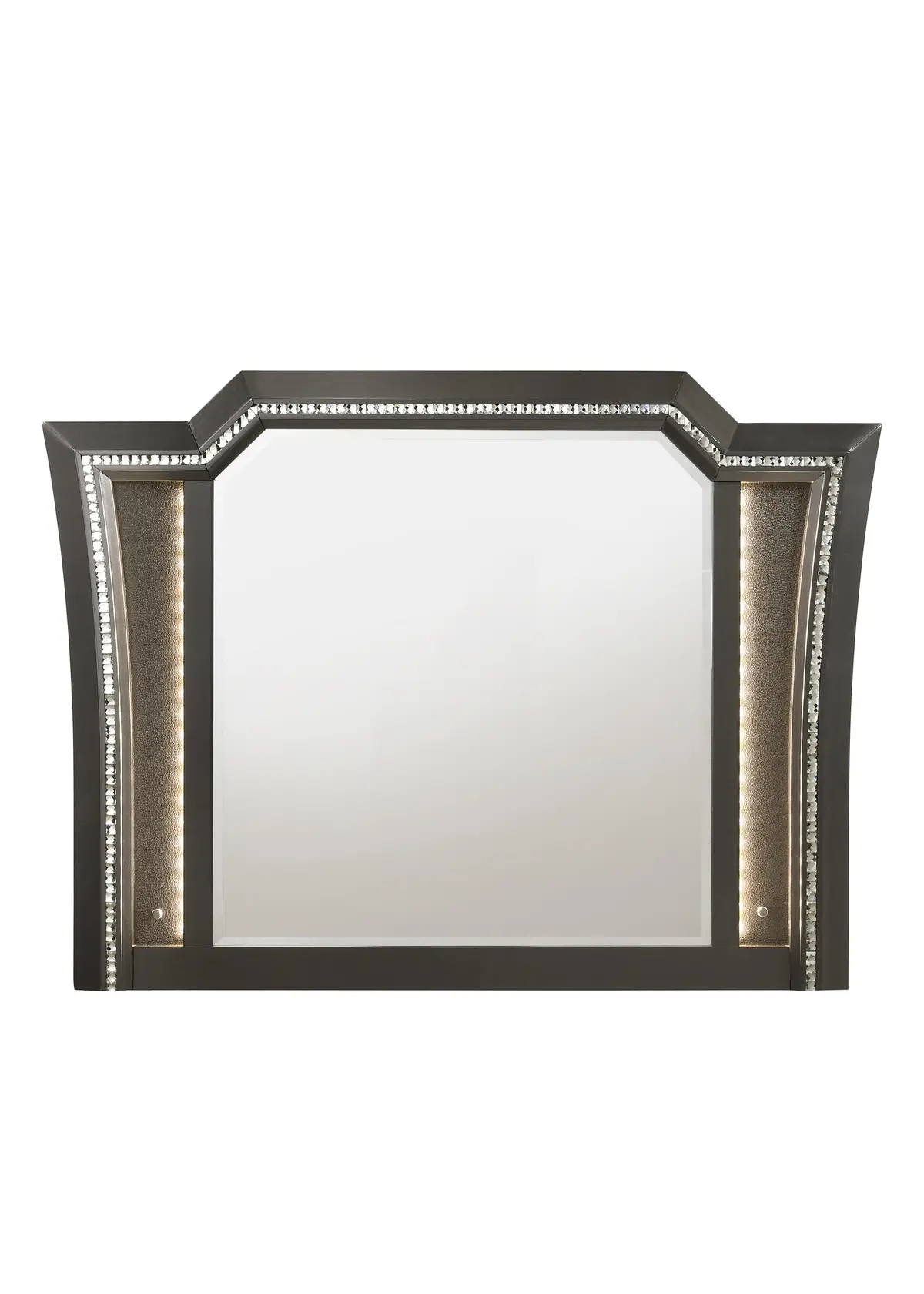 Kaitlyn Metallic Gray Mirror 1