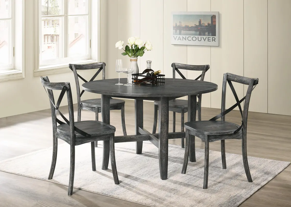 Kendric Rustic Gray Dining Table 1