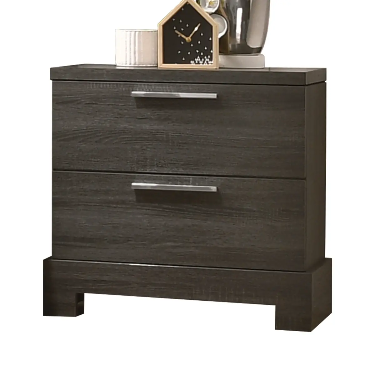 Lantha Gray Oak Nightstand 1