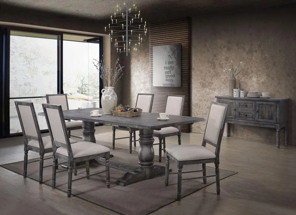 Leventis Weathered Gray Dining Table 1