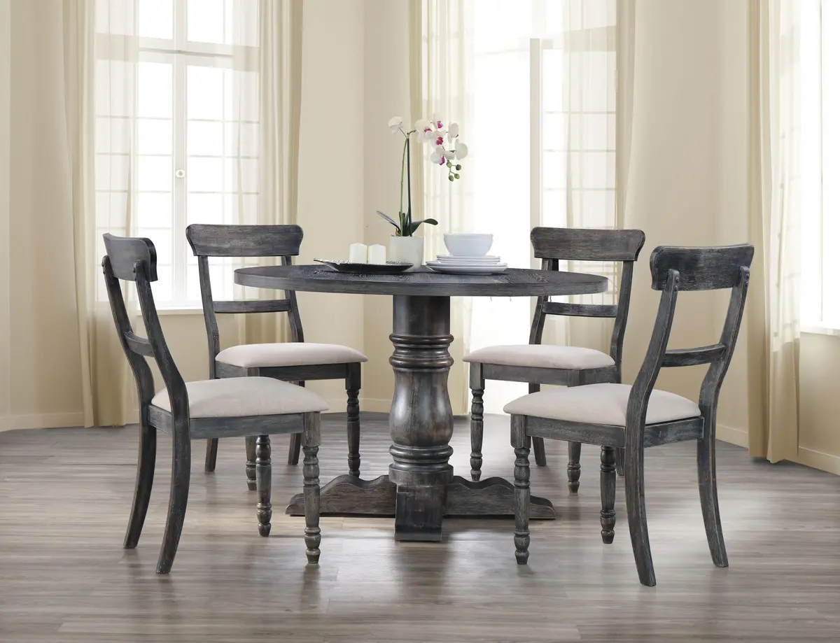 Leventis Weathered Gray Dining Table 2