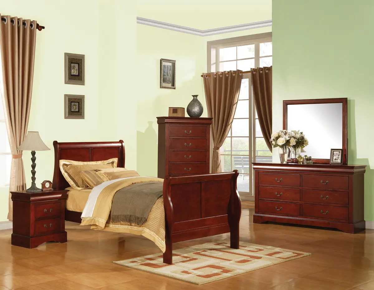 Louis Philippe Iii Cherry Twin Bed 1