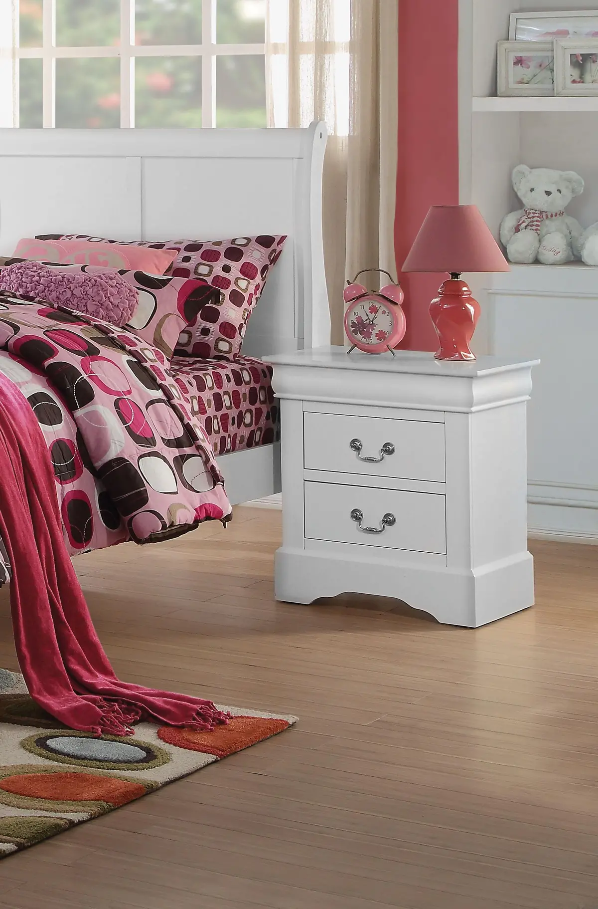 Louis Philippe Iii White Nightstand 1