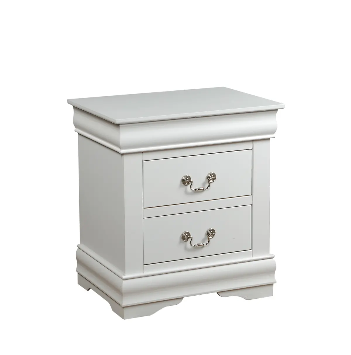 Louis Philippe White Nightstand 1