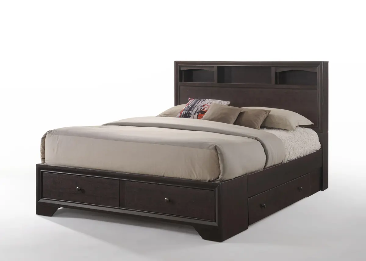 Madison Ii Espresso Eastern King Bed 1