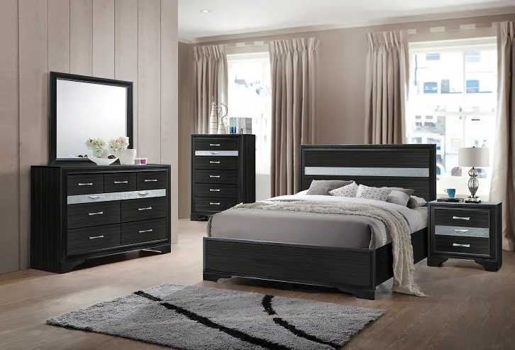 Naima Black Full Bed 1