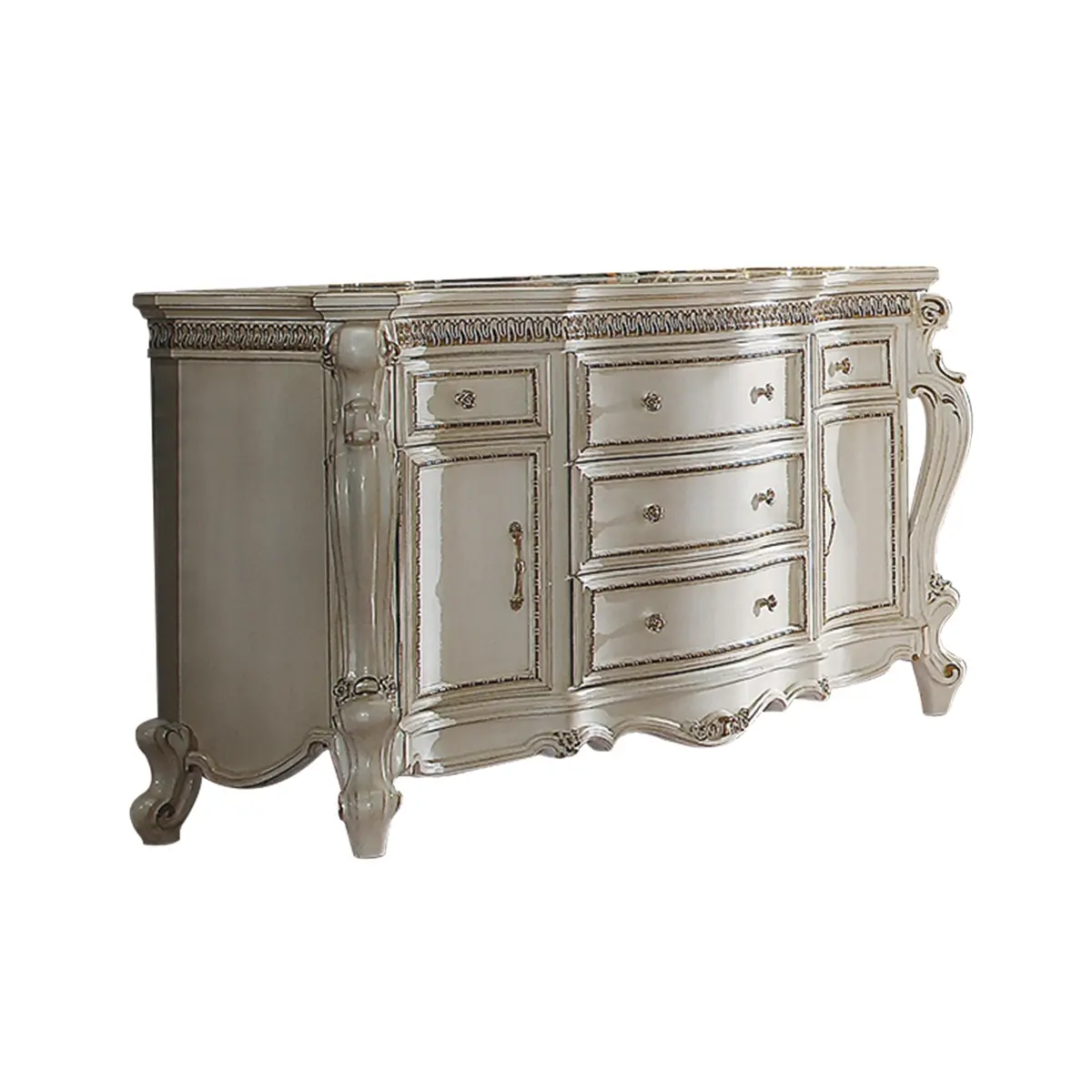Picardy Antique Pearl Dresser 1