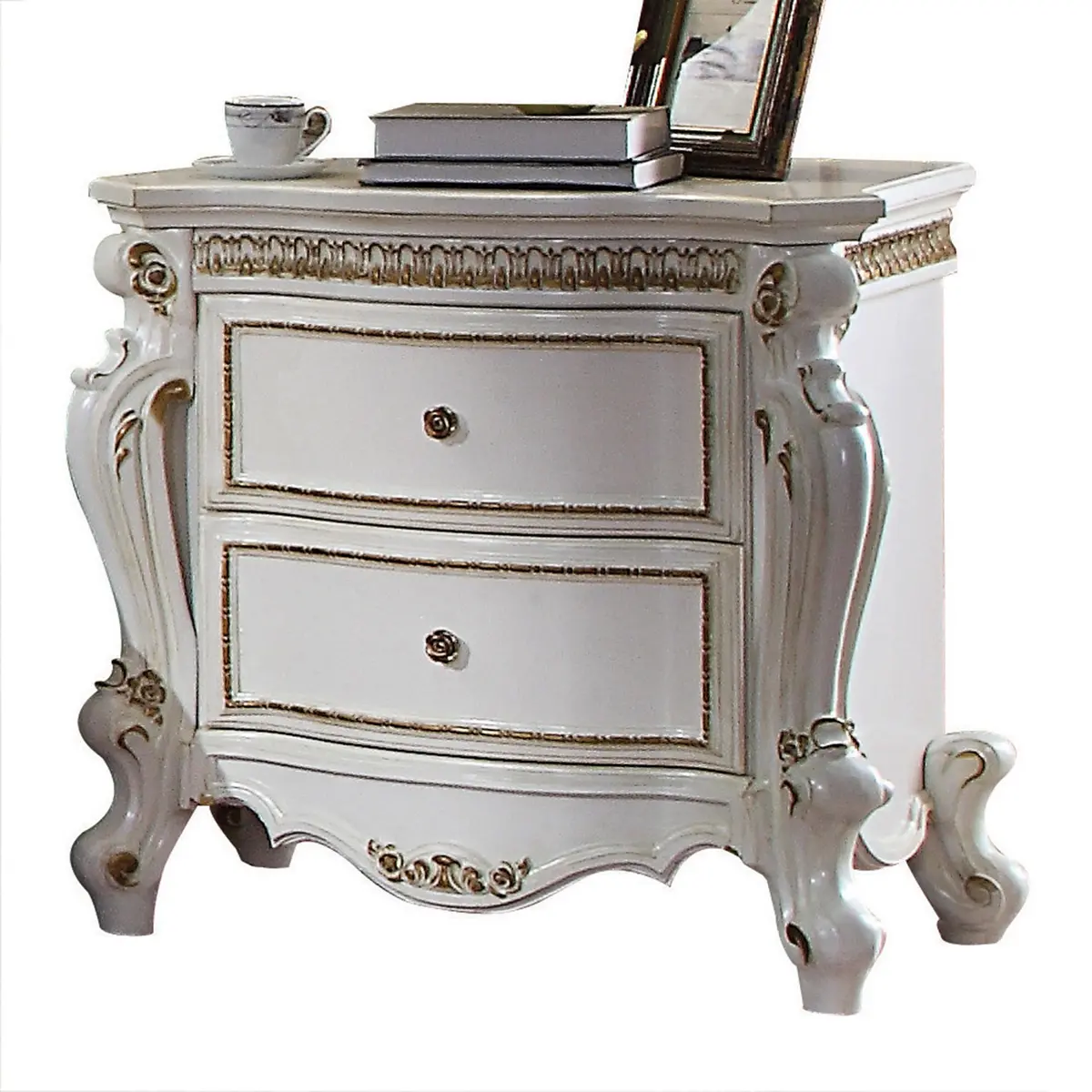 Picardy Antique Pearl Nightstand 1