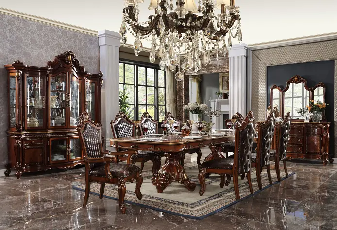 Picardy Cherry Oak Dining Table 1