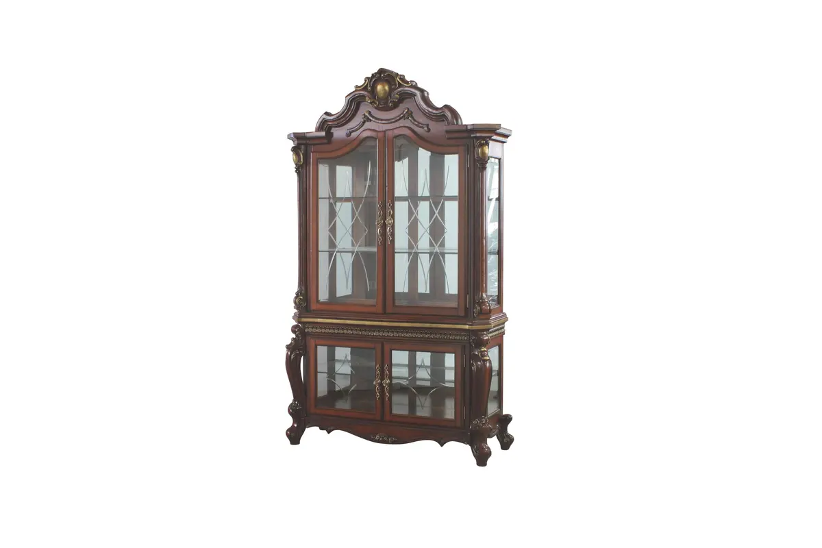Picardy Cherry Oak Curio Cabinet 1