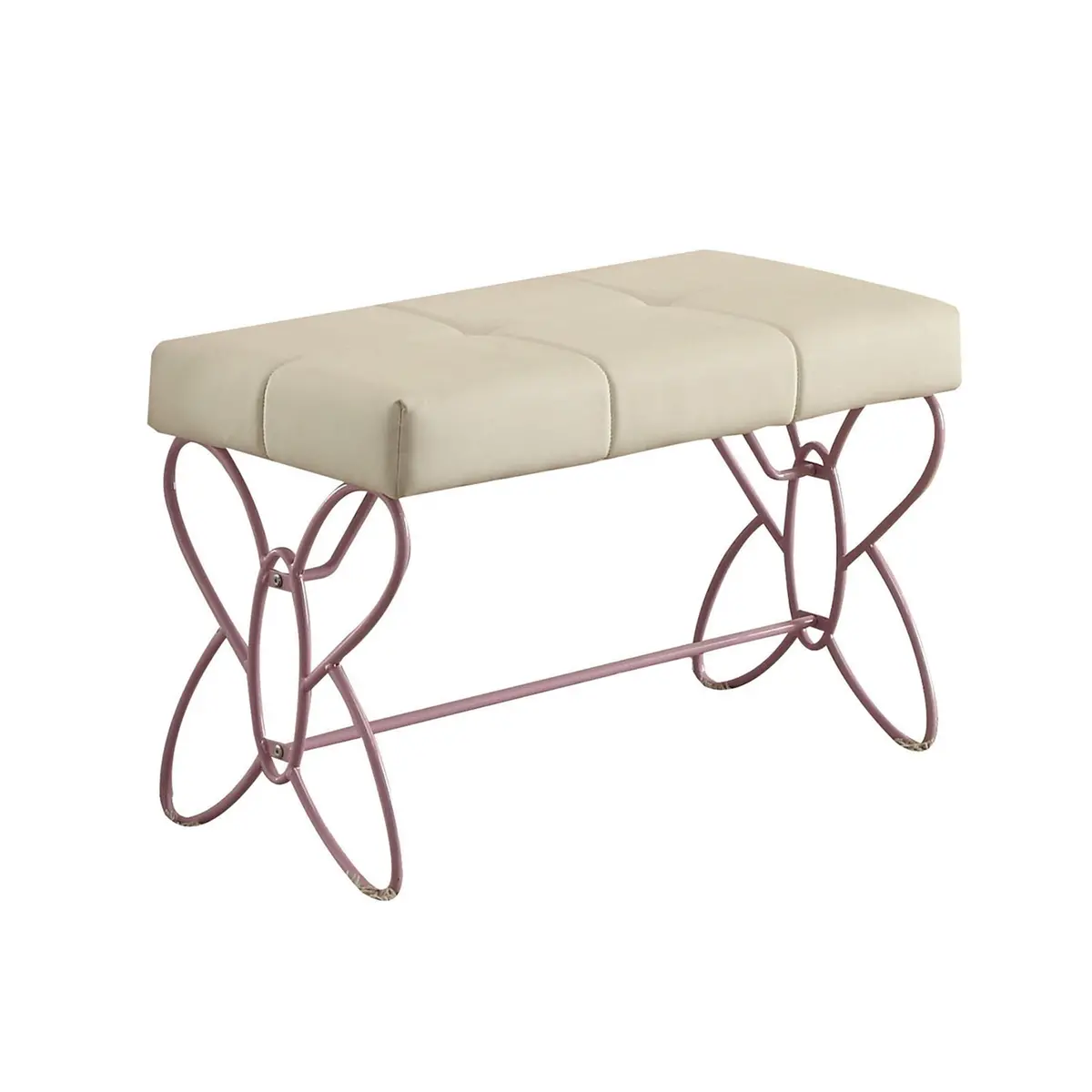 Priya Ii White & Light Purple Bench 1